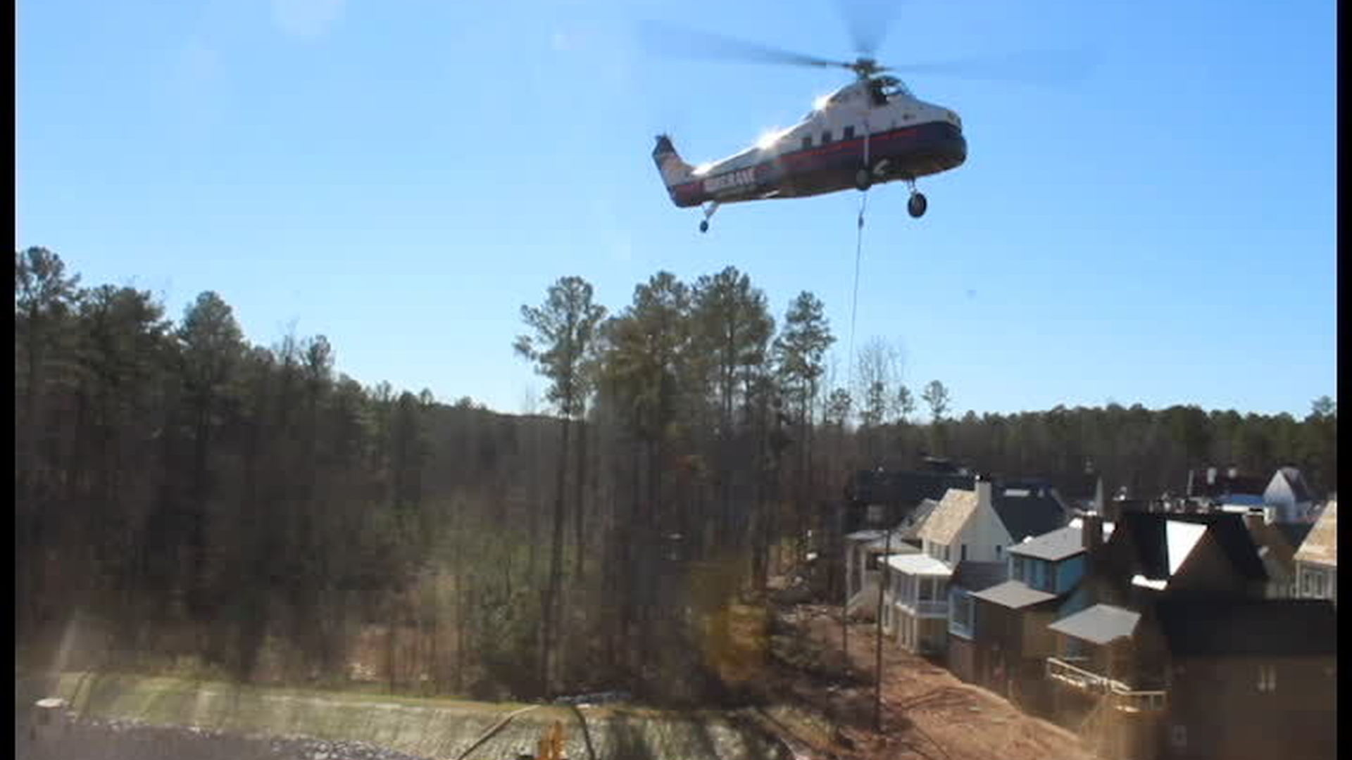 Helicopter Geothermal Installation