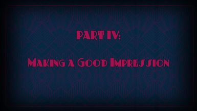 Making a Good Impression